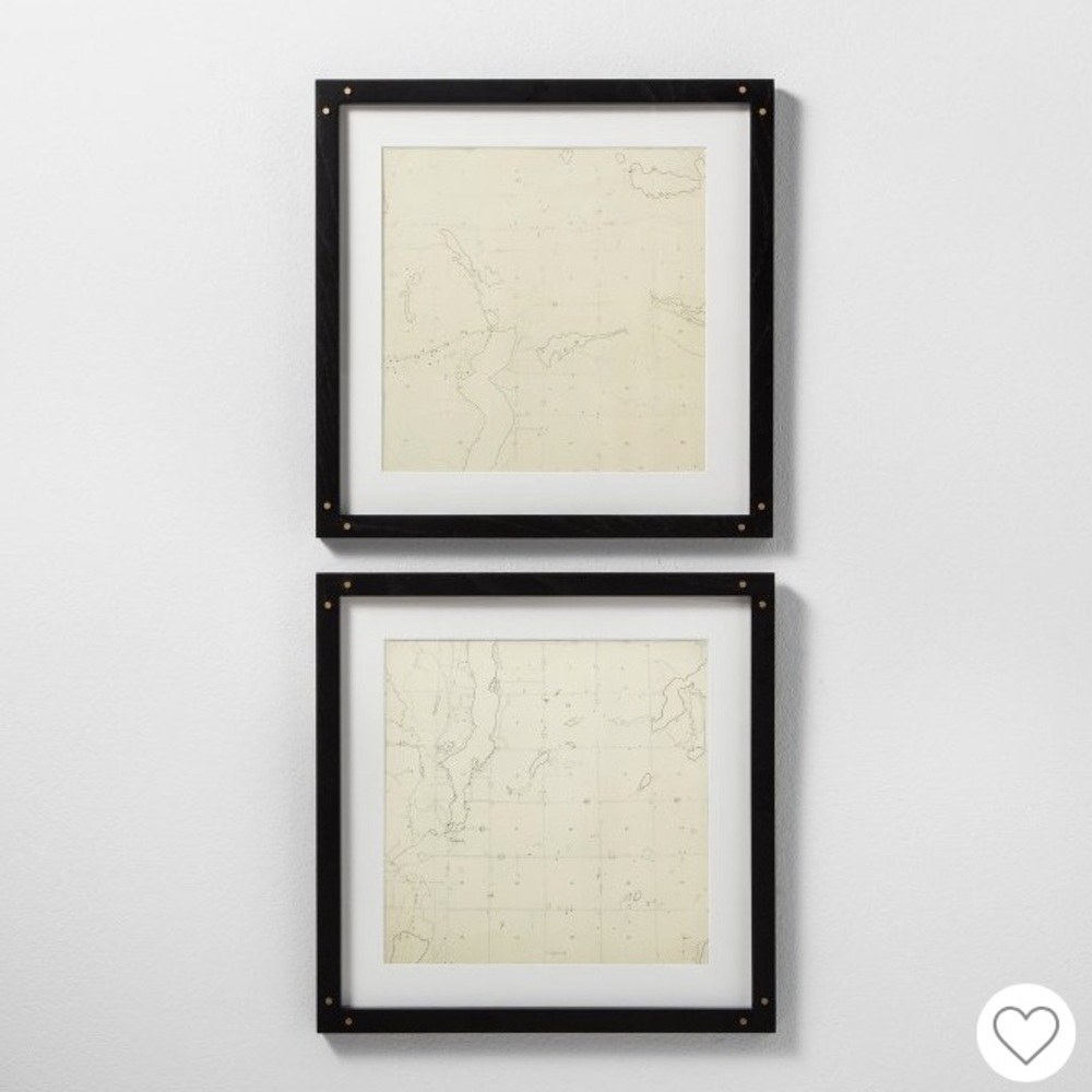 Hearth and Hand Framed Maps